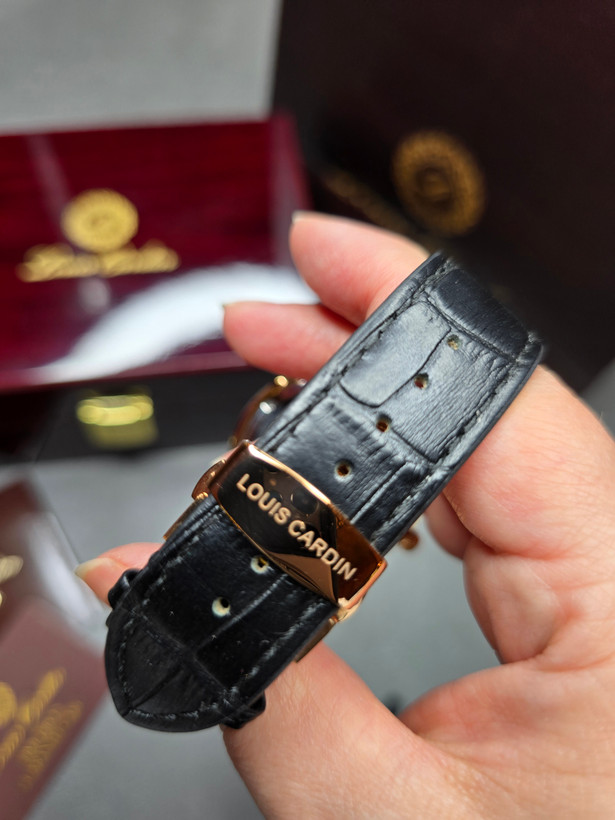 ساعت مچی مردانه لوئیس کاردین LC005 M LEATHER RG بند چرمی مون فیز